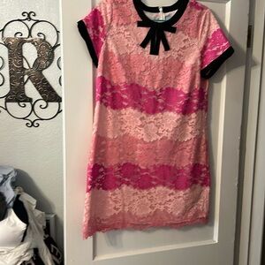 Lace overlay mini CeCe dress